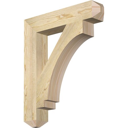 Ekena Millwork Imperial Craftsman Rough Sawn Bracket, Douglas Fir, 4"W x 22"D x 26"H BKT04X22X26IMP04RDF